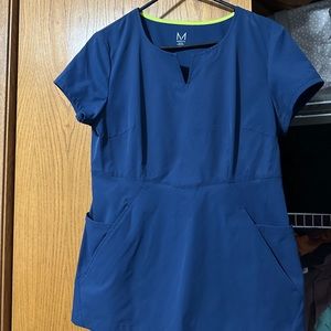 Medelita Women’s Horizon Navy Scrub Top